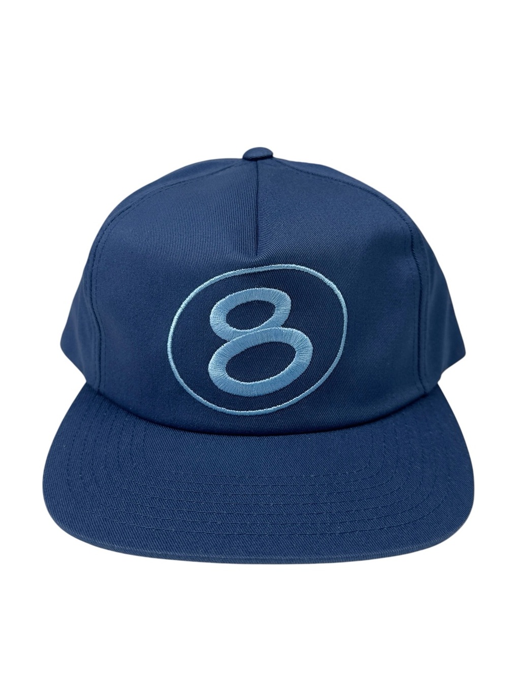 Stussy Vintage Number 8 Ball Navy Blue SnapBack Hat Cap